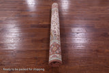Ivory Signed Isfahan Authentic Persian Hand Knotted Wool & Silk Area Rug - 5' 1" X 7' 7" - Golden Nile