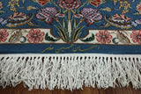 Signed Isfahan Authentic Persian Hand Knotted Wool & Silk Area Rug  - 5' 1" X 7' 10" - Golden Nile