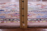 Signed Isfahan Authentic Persian Hunting Scene Hand Knotted Wool & Silk Area Rug - 4' 2" X 6' 9" - Golden Nile