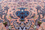 Signed Isfahan Authentic Persian Hand Knotted Wool & Silk Area Rug - 4' 4" X 6' 5" - Golden Nile