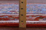 Blue Signed Isfahan Authentic Persian Hand Knotted Wool & Silk Area Rug - 4' 11" X 7' 7" - Golden Nile