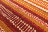 Kilim Flat Weave Wool Rug - 5' 6" X 7' 9" - Golden Nile