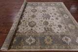 Turkish Oushak Hand Knotted Wool Rug - 8' 3" X 9' 9" - Golden Nile