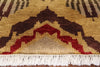 Ikat Hand Knotted Wool Area Rug - 8' 2" X 9' 9" - Golden Nile