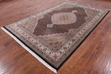 Bijar Hand Knotted Wool & Silk Rug - 6' 5" X 10' - Golden Nile