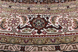 Round Bijar Handmade Wool & Silk Rug - 8' 0" X 8' 0" - Golden Nile