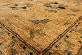Blue Peshawar Hand Knotted Wool Rug - 12' 1" X 15' 2" - Golden Nile