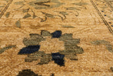 Blue Peshawar Hand Knotted Wool Rug - 12' 1" X 15' 2" - Golden Nile