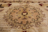 Red Peshawar Handmade Wool Rug - 12' 0" X 17' 7" - Golden Nile