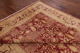 Red Peshawar Hand Knotted Rug - 8' 10" X 12' 5" - Golden Nile