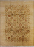 10 X 14 Chobi Peshawar Ivory Wool Rug - Golden Nile