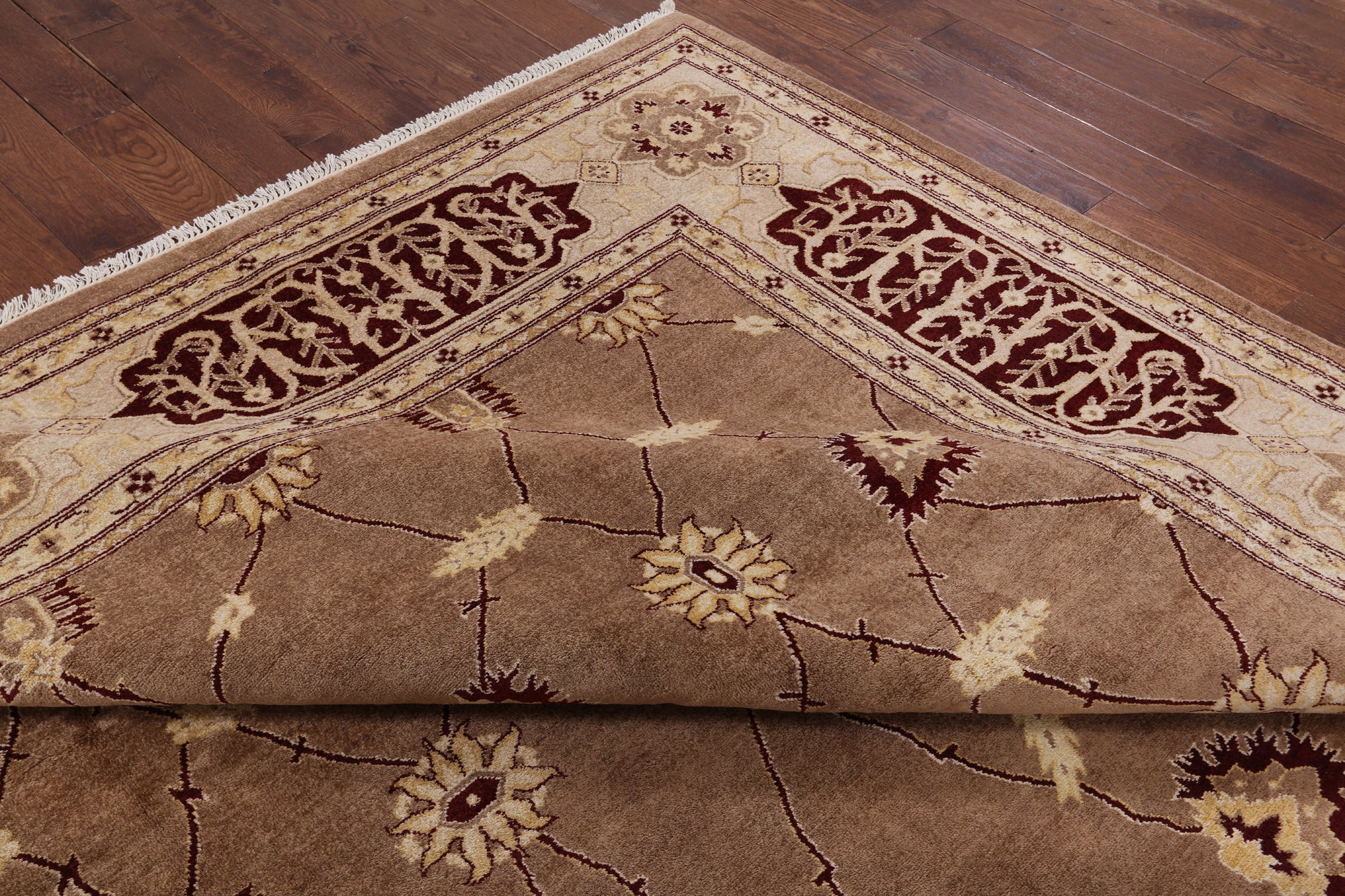 Peshawar Handmade Wool Rug - 10' 1" X 14' 4" - Golden Nile