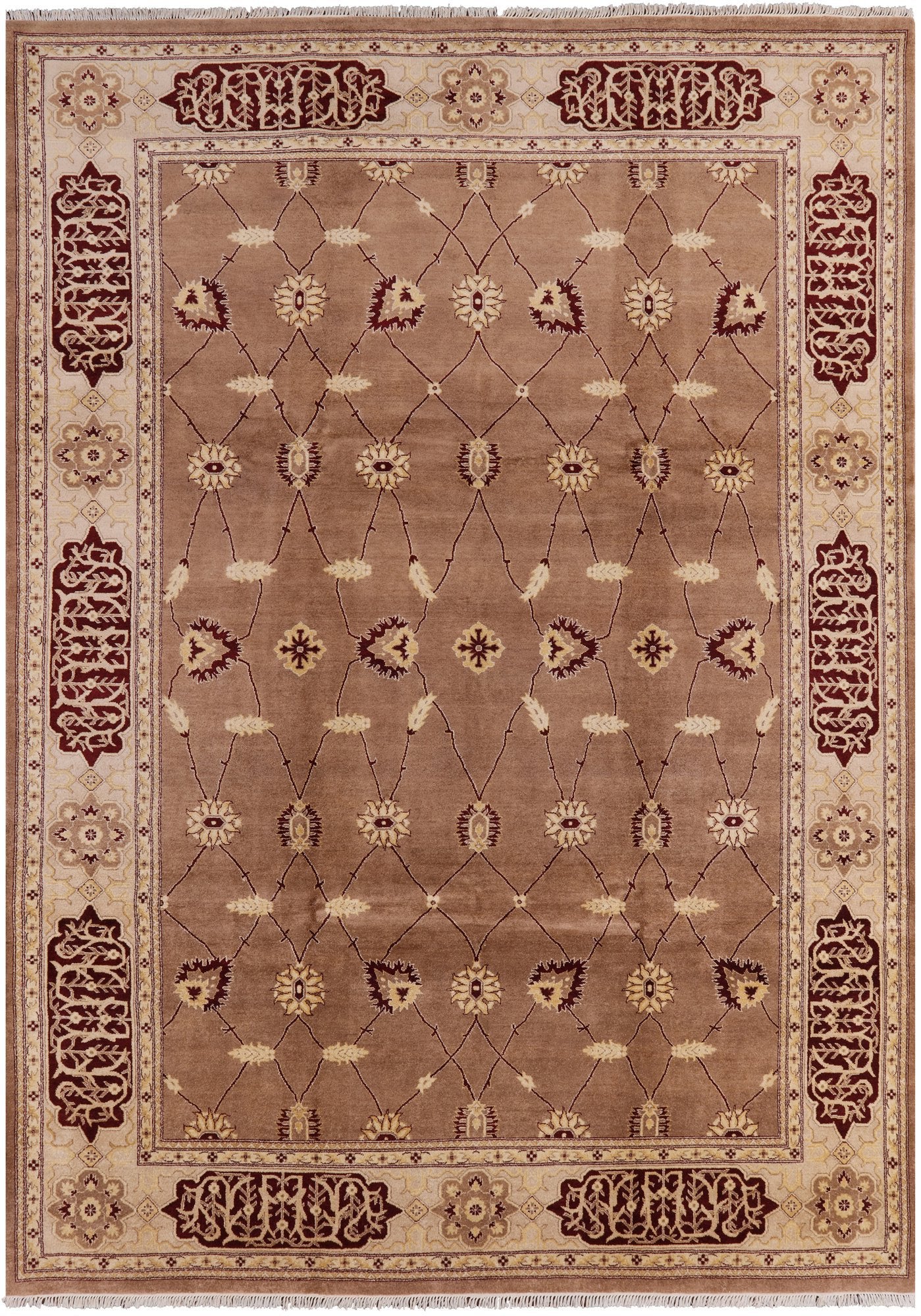 Peshawar Handmade Wool Rug - 10' 1" X 14' 4" - Golden Nile