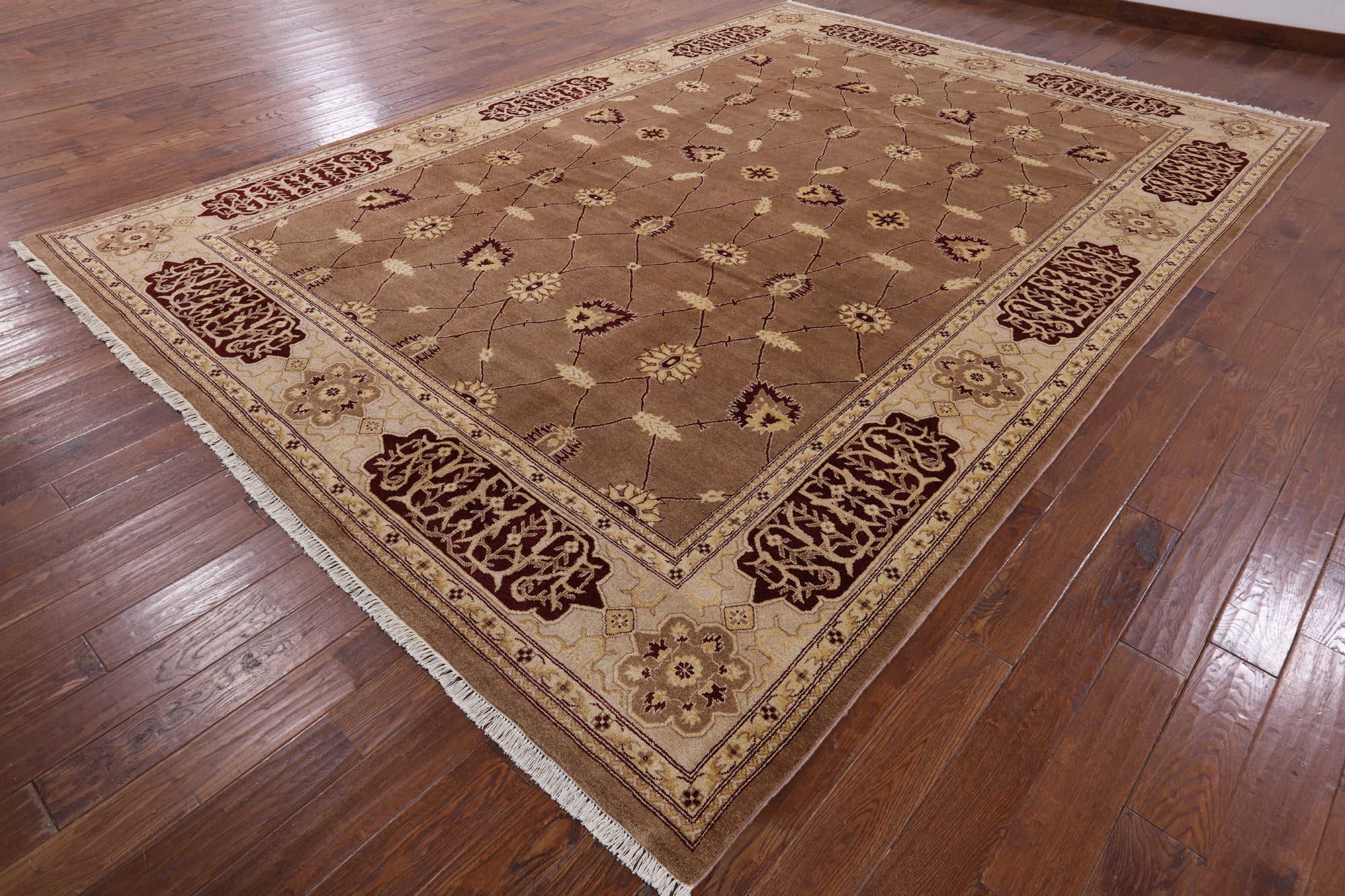 Peshawar Handmade Wool Rug - 10' 1" X 14' 4" - Golden Nile