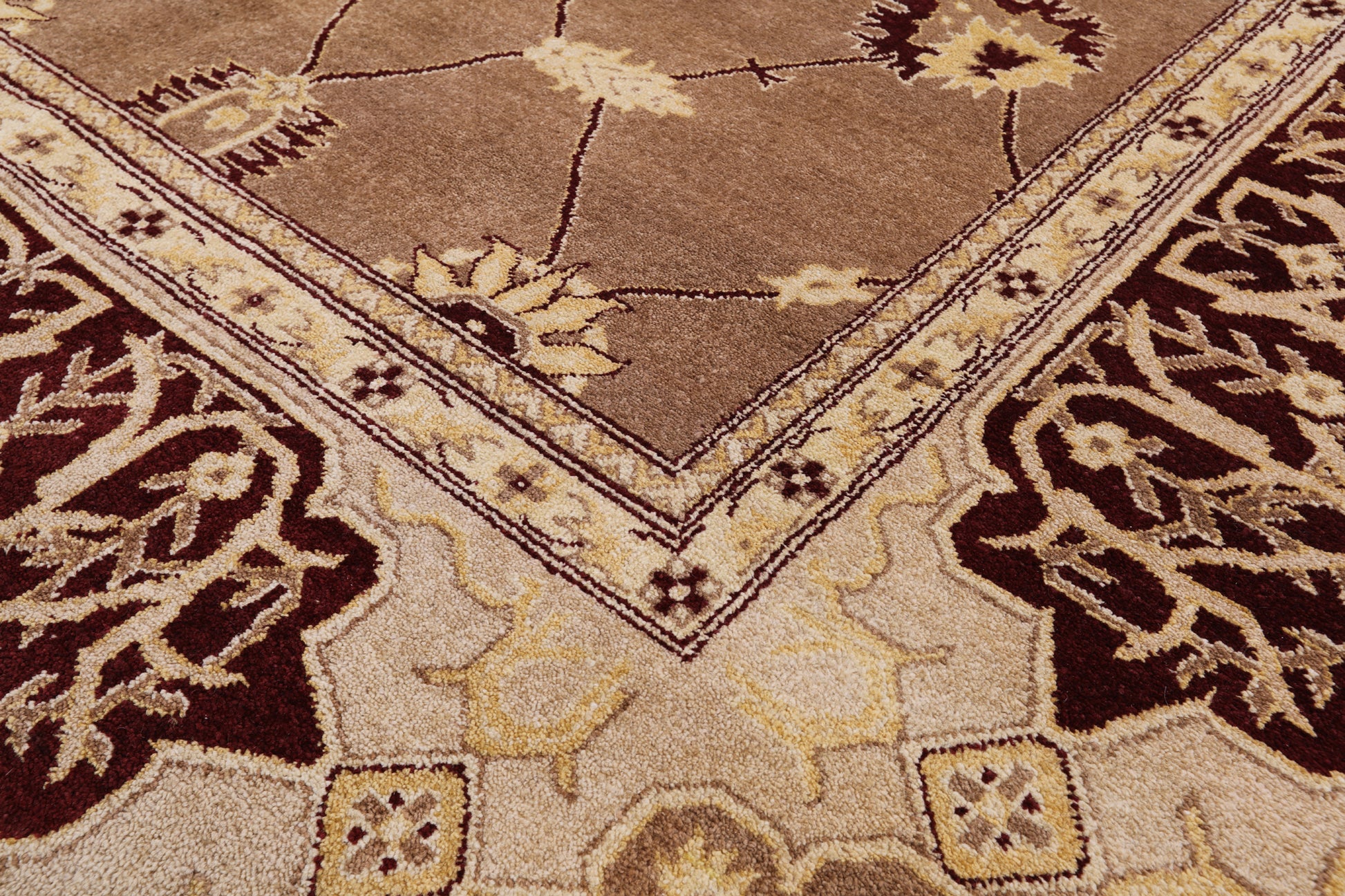 Peshawar Handmade Wool Rug - 10' 1" X 14' 4" - Golden Nile