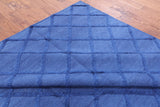 Moroccan Flat Weave Wool & Silk Rug - 8' 1" X 10' 1" - Golden Nile