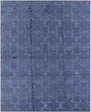 Flat Weave Moroccan Wool & Silk Rug - 8' 1" X 10' 1" - Golden Nile