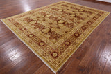 Chobi Peshawar Hand Knotted Rug - 9' 4" X 12' 3" - Golden Nile