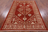 Signed Peshawar Hand Knotted Rug - 5' 8" X 7' 9" - Golden Nile