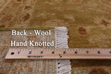 Chobi Peshawar Hand Knotted Wool Rug - 8' 1" X 9' 6" - Golden Nile