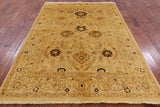 Peshawar Hand Knotted Wool Rug - 6' 3" X 8' 10" - Golden Nile