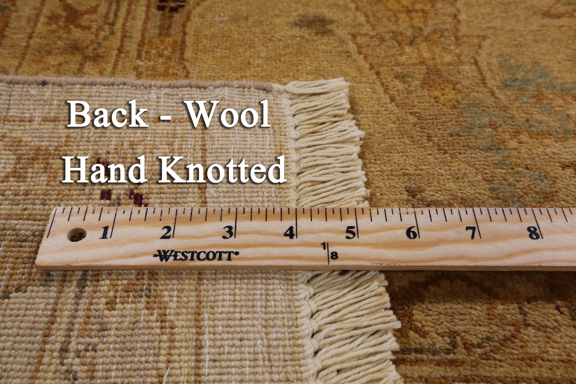 Peshawar Hand Knotted Wool Rug - 6' 3" X 8' 10" - Golden Nile
