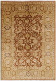 Chobi Peshawar Handmade Wool Rug - 6' 2" X 8' 9" - Golden Nile