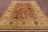 Peshawar Handmade Wool Rug - 8' 0" X 9' 10" - Golden Nile