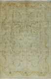 6 X 9 Ivory Peshawar Wool Rug - Golden Nile