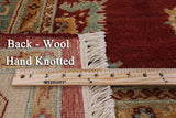 Red Peshawar Handmade Wool Rug - 8' 1" X 10' 0" - Golden Nile
