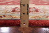 Red Peshawar Handmade Wool Rug - 8' 1" X 10' 0" - Golden Nile