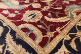 Peshawar Hand-Knotted Wool Rug - 8' 2" X 10' 3" - Golden Nile