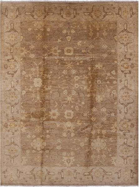 Peshawar Hand Knotted Wool Rug - 8' 10" X 12' 0" - Golden Nile