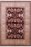 Red Peshawar Handmade Wool Rug - 6' 3" X 9' 0" - Golden Nile