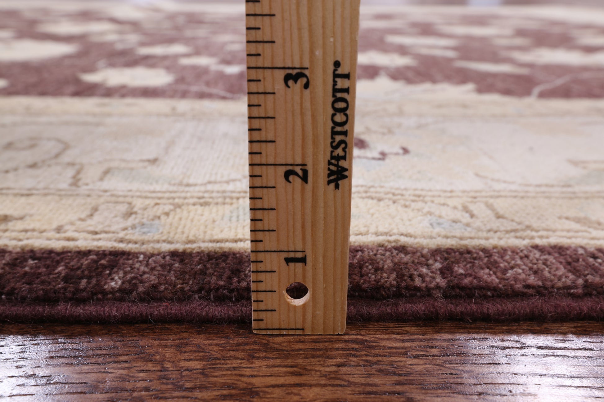 Brown Peshawar Hand Knotted Wool Rug - 6' 2" X 8' 10" - Golden Nile