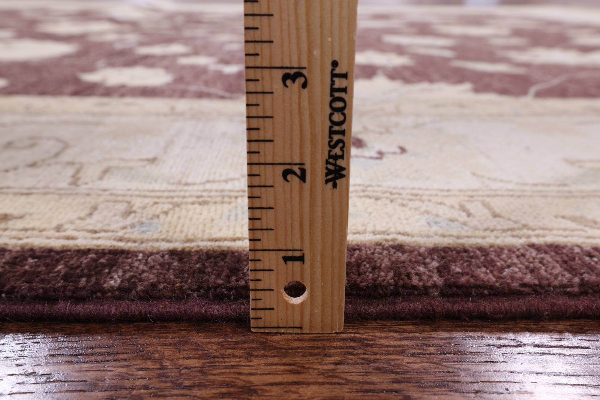 Brown Peshawar Hand Knotted Wool Rug - 6' 2" X 8' 10" - Golden Nile