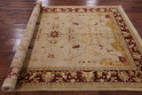 Ivory Peshawar Hand Knotted Wool Rug - 6' 1" X 8' 10" - Golden Nile
