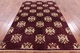 Peshawar Hand Knotted Wool Rug - 6' 0" X 9' 5" - Golden Nile