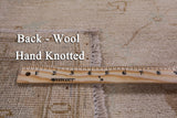 White Wash Peshawar Handmade Wool Rug - 5' 0" X 6' 4" - Golden Nile