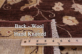 Chobi Peshawar Handmade Wool Area Rug - 6' 7" X 9' 1" - Golden Nile