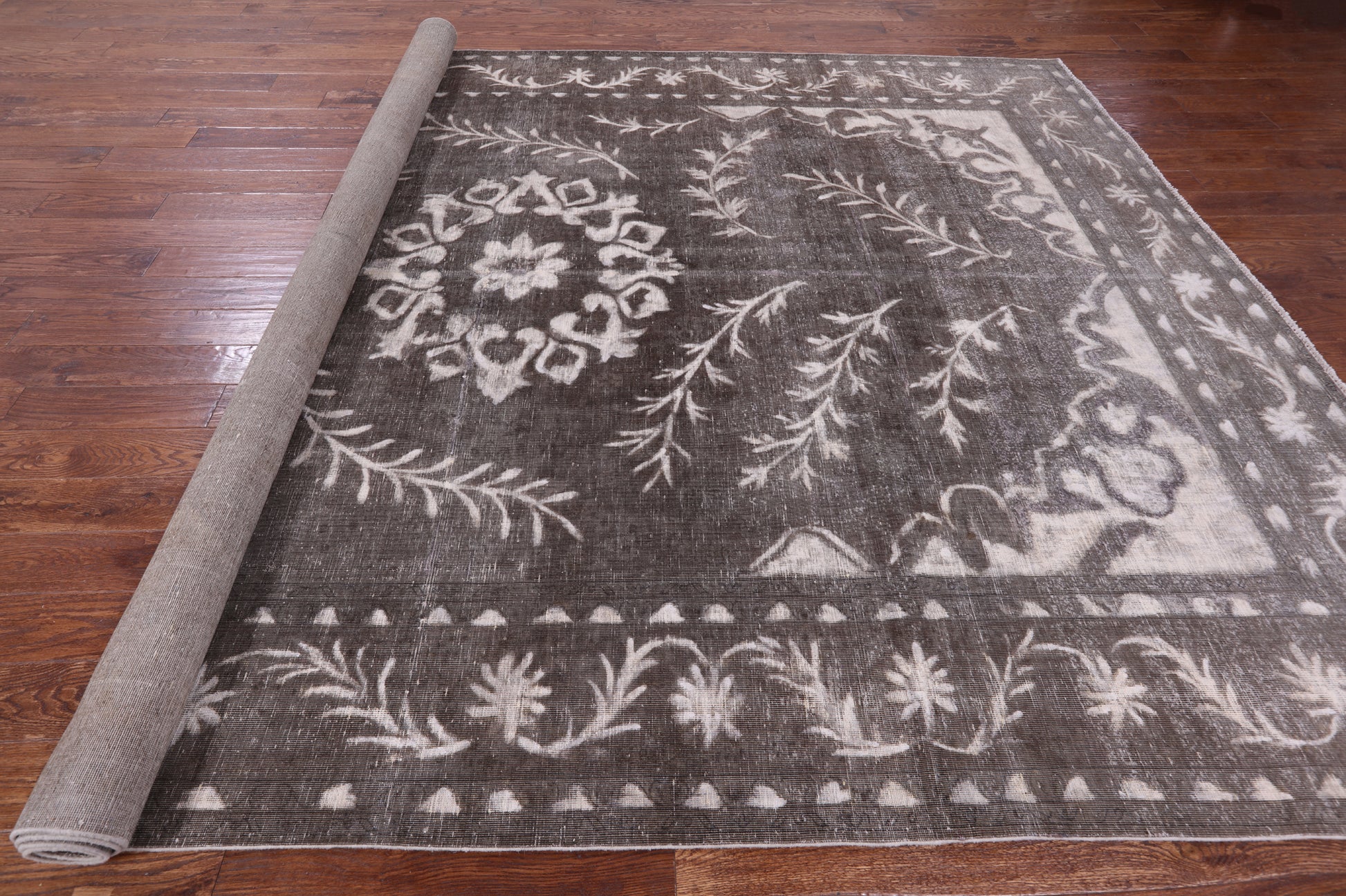Persian Overdyed Hand-Knotted Wool Rug - 8' 9" X 12' 7" - Golden Nile