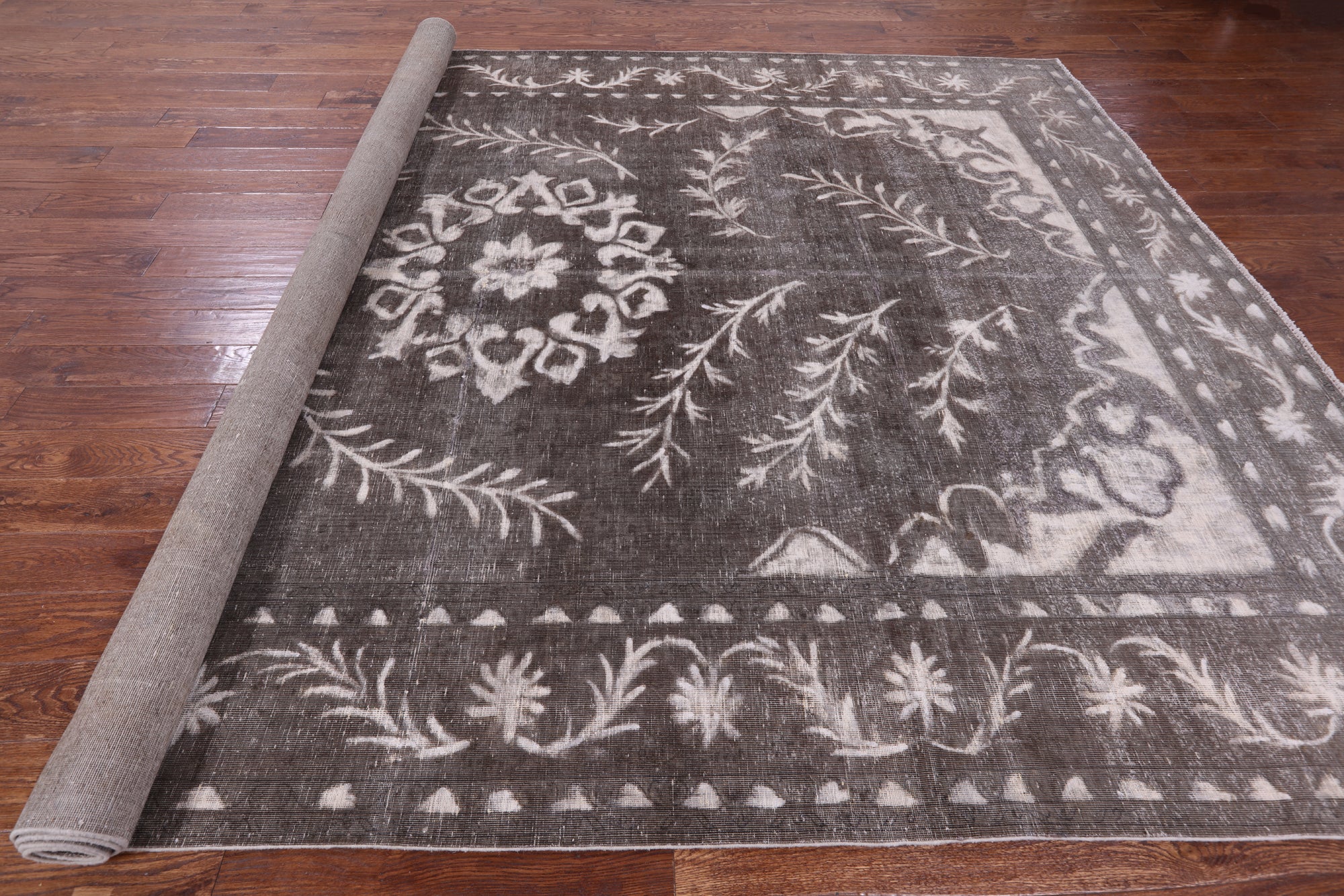 Persian Overdyed Hand-Knotted Wool Rug - 8' 9" X 12' 7" - Golden Nile