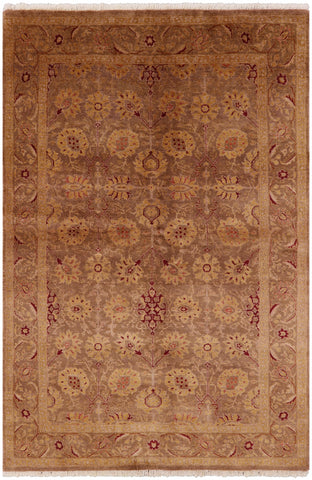 Peshawar Hand Knotted Wool Rug - 5' 10