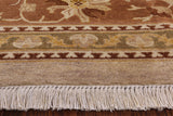 Ivory Peshawar Hand Knotted Wool Rug - 10' 3" X 14' 1" - Golden Nile