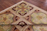 Stained Glass William Morris Handmade Wool Area Rug - 8' 5" X 10' 5" - Golden Nile