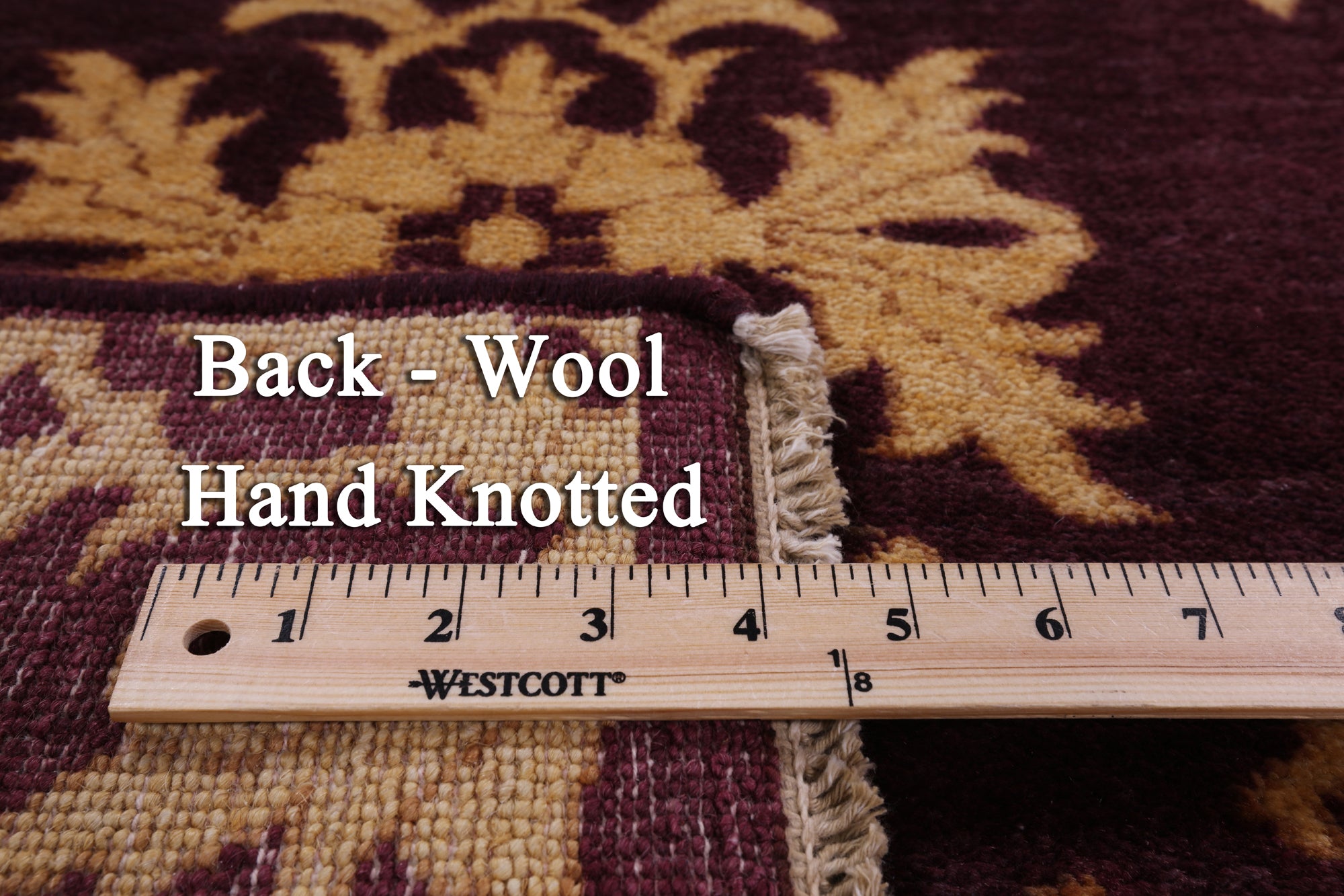 Peshawar Handmade Wool Area Rug - 6' 1" X 9' 1" - Golden Nile