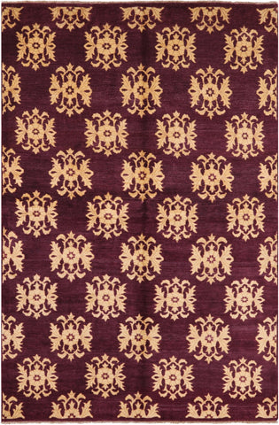 Peshawar Handmade Wool Area Rug - 6' 1