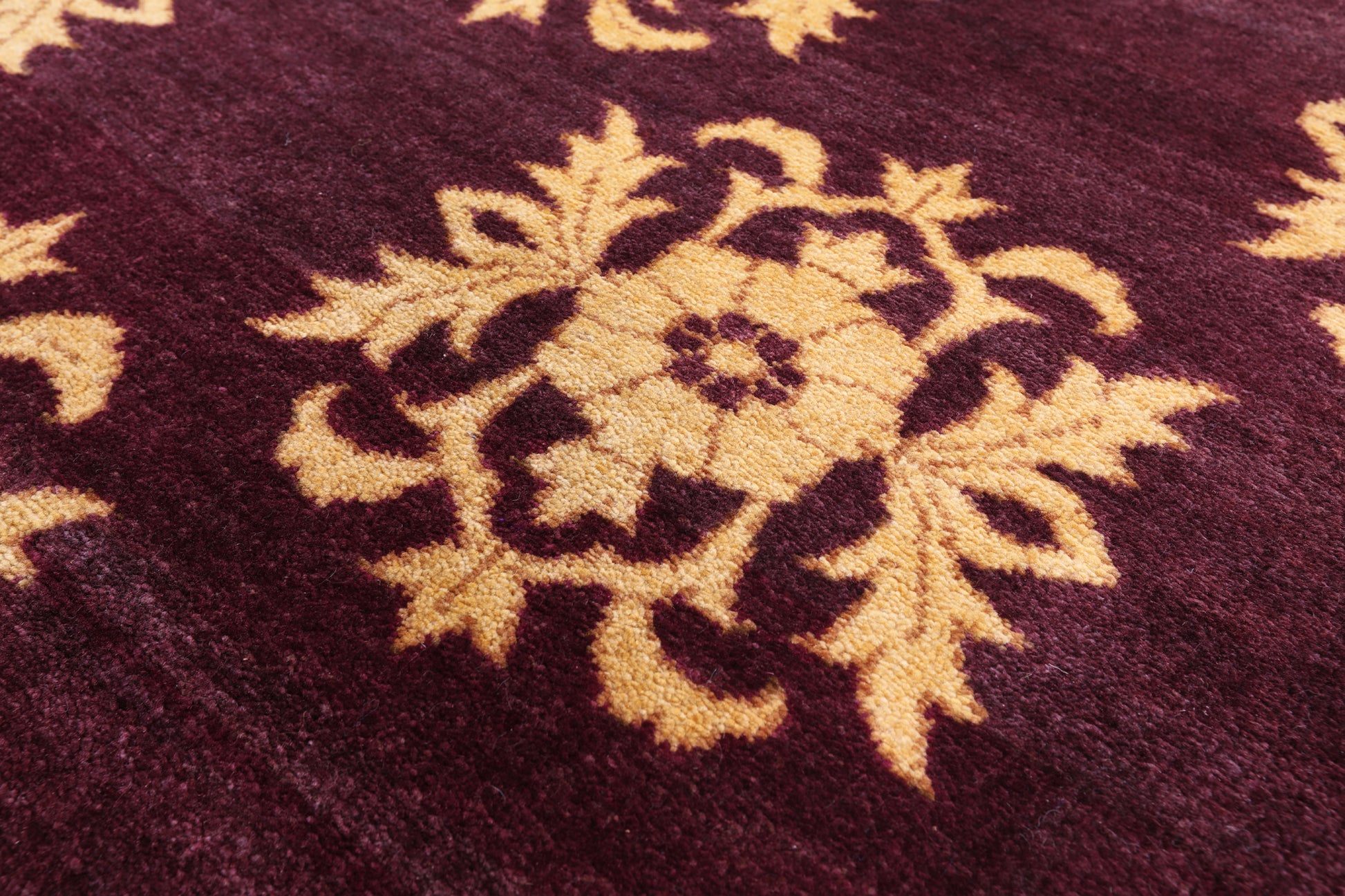 Peshawar Handmade Wool Area Rug - 6' 1" X 9' 1" - Golden Nile