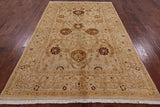 Peshawar Handmade Wool Area Rug - 6' 1" X 9' 0" - Golden Nile