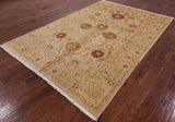 Peshawar Handmade Wool Area Rug - 6' 1" X 9' 0" - Golden Nile